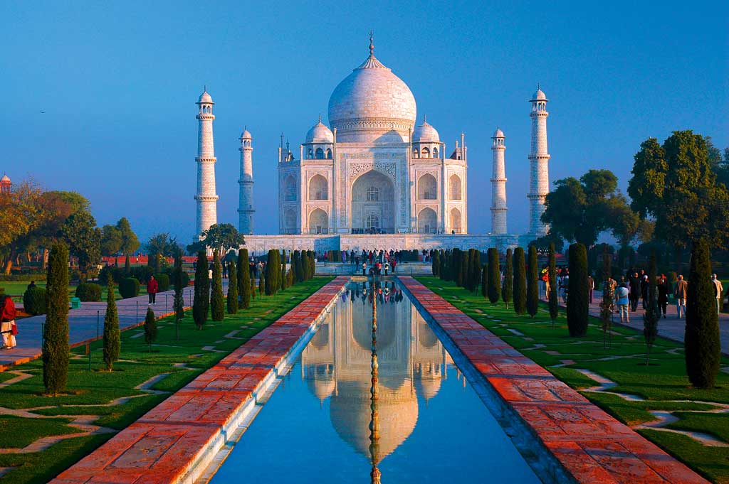 Taj Mahal Agra India Flag Country outline Country - photo 2