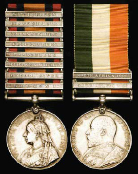 South African War medals 18991902 with examples of the many clasps associated - photo 7