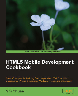 Shi Chuan - HTML5 Mobile Development Cookbook