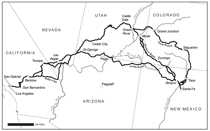 The Old Spanish Trail consisted of several trail routes that connected New - photo 5