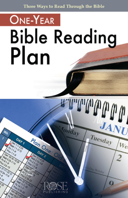 Rose Publishing One-Year Bible Reading Plan