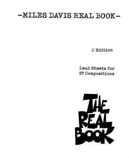 Miles Davis - Miles Davis Real Book (Songbook): C Edition