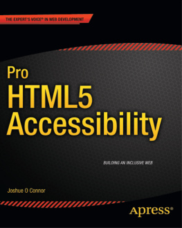 Joshue O Connor Pro HTML5 Accessibility