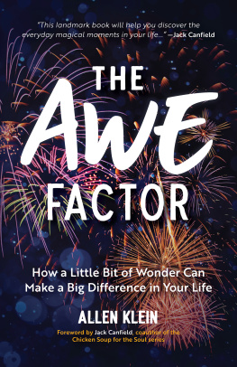 Allen Klein - The Awe Factor: How a Little Bit of Wonder Can Make a Big Difference in Your Life