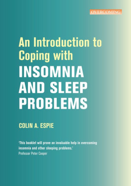 Colin Espie - An Introduction to Coping with Insomnia and Sleep Problems