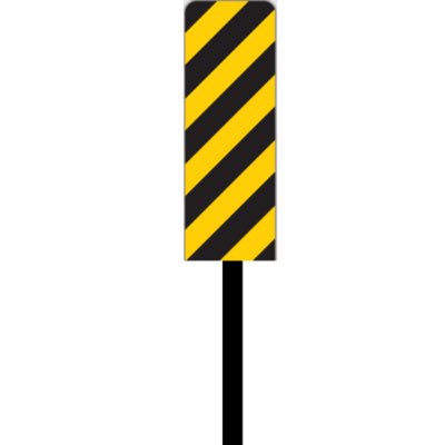 an object marker on a roadway a warning sign in a construction zone a barricade - photo 7