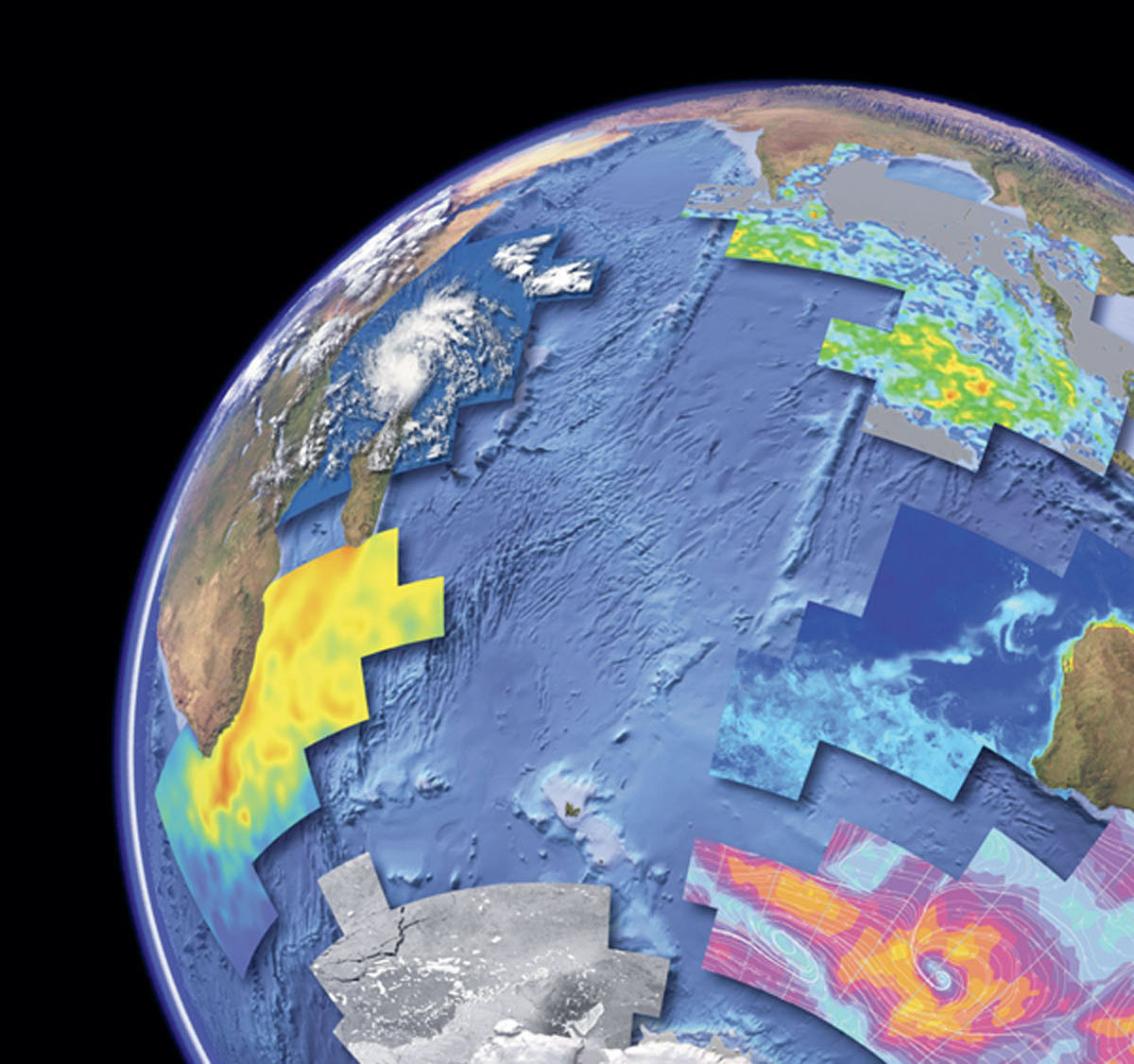 This image shows the different types of data that satellites can collect They - photo 8