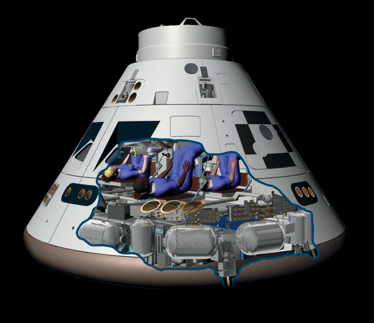 a 2015 digital drawing of Orion As space missions last longer astronauts will - photo 9