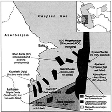 Map 2 Disputed areas of the South Caspian as of 2003 Source Cambridge Energy - photo 2