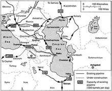 Map 4 Oil pipelines in the Caspian Source Cambridge Energy Research - photo 4