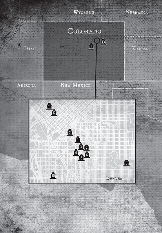 TABLE OF CONTENTS MAP KEY 1 Colorado State Capitol 2 Gates of Hell 3 - photo 4