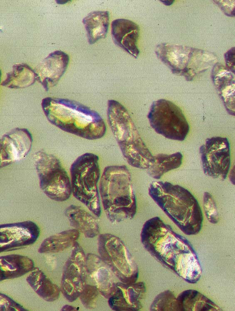 These are zircon crystals as they look when found in Earths crust German - photo 4