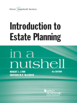Grayson McCouch Introduction to Estate Planning in a Nutshell