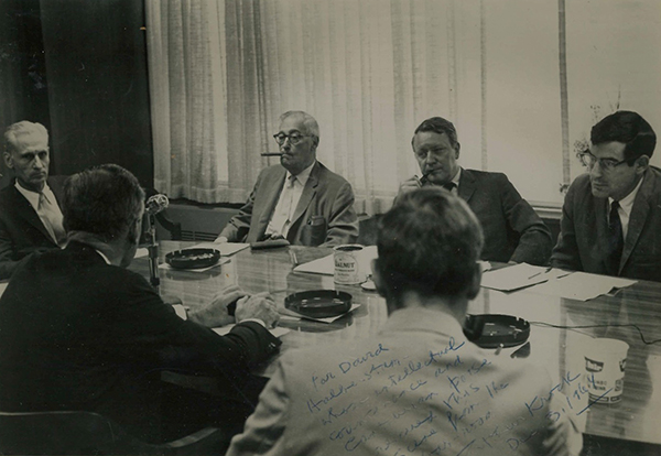 An editorial meeting at the New York Times office around 1962 Halberstam is - photo 6