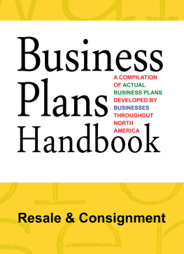 Gale - Business Plans Handbook: Resale & Consignment
