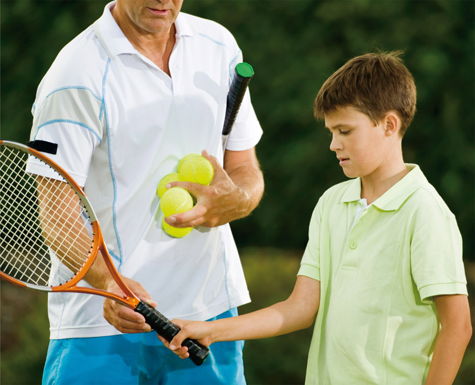 Arthur learned to shake hands with the racket like this boy Ron could tell - photo 5