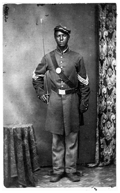 Facing the title page Andrew Jackson Smith as color sergeant 55th - photo 2