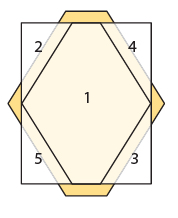 Use the cutting guide to cut a fabric scrap larger than the second piece Line - photo 8