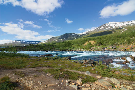 The Kaitumjkka River seen from the south bank Stage 7 Swedens Kungsleden or - photo 11