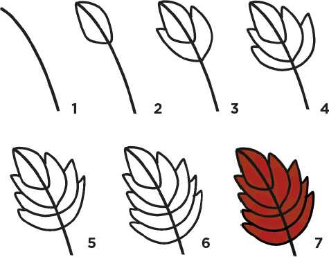 If you want a leaf that looks more complex try this variation Start with a - photo 15