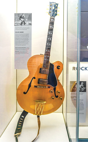 Chuck Berrys Gibson guitar is on display at the National Museum of African - photo 18