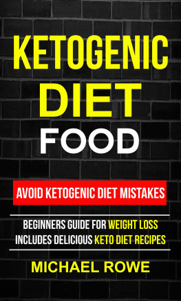 Michael Rowe - Ketogenic Diet Food: Avoid Ketogenic Diet Mistakes: Beginners Guide For Weight Loss: Includes Delicious Ketogenic Diet Recipes