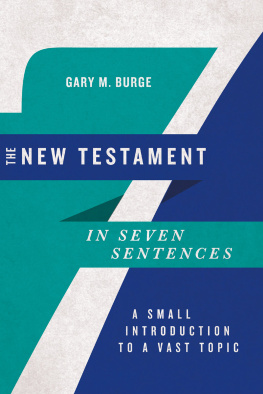 Gary M. Burge - The New Testament in Seven Sentences: A Small Introduction to a Vast Topic