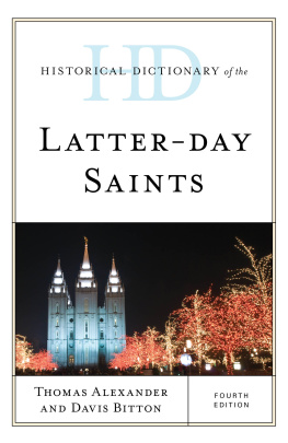 Thomas G. Alexander - Historical Dictionary of the Latter-day Saints