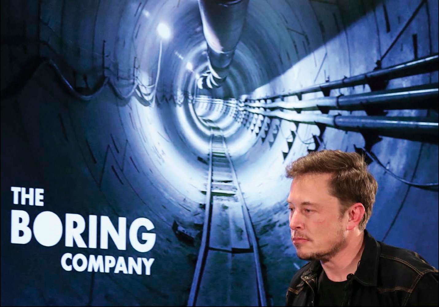 Elon arrives to speak at an event for the Boring Company in 2018 DIGGING - photo 10