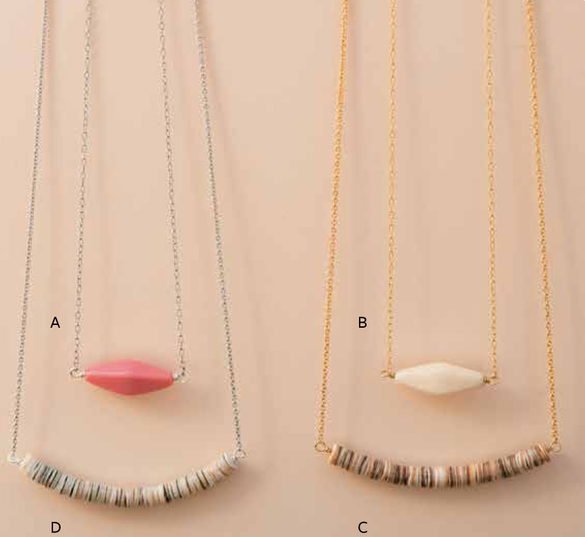 Use one large uniquely-shaped bead for a dramatic impact or string a whole row - photo 7