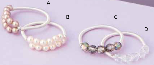 These elegant rings feature muted pearls and crystals Coiling the ends of the - photo 17