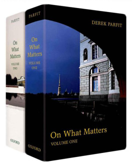 Derek Parfit On What Matters