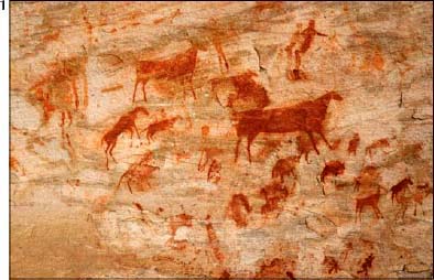 1500-year-old cave painting in the Cederberg region of south Africa - photo 3