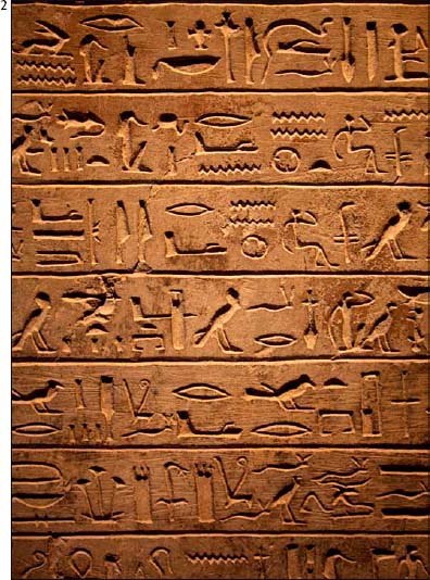 Egyptian hieroglyphics BIRTH OF THE MODERN WRITTEN LANGUAGE During the - photo 4