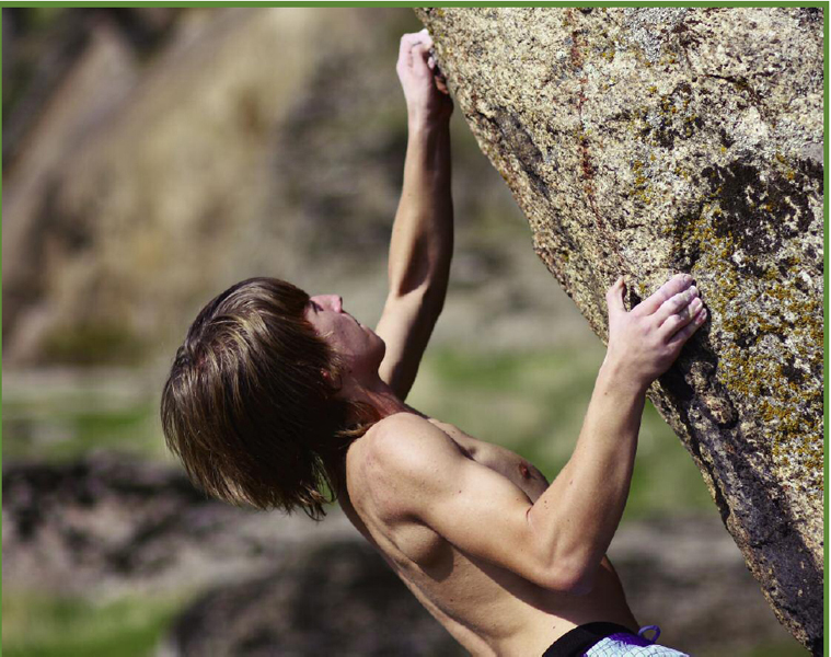 Climbers put chalk on their hands to keep them from getting slippery when they - photo 9