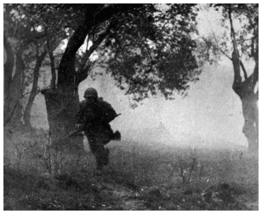 Facing title page A 36th Division soldier advancing through an olive grove - photo 2