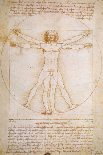 Vitruvian Man Leonardo da Vinci c 1490 Pen and ink with wash over metal point - photo 4