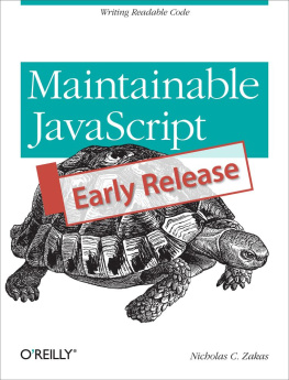 Nicholas C. Zakas - Maintainable JavaScript