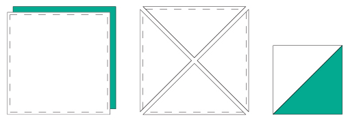 EIGHT HALF-SQUARE TRIANGLE UNITS Layer 2 10 squares right sides together On - photo 4