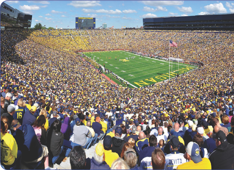 A crowd of 110343 packs the Big House on September 17 2011 to watch the - photo 3