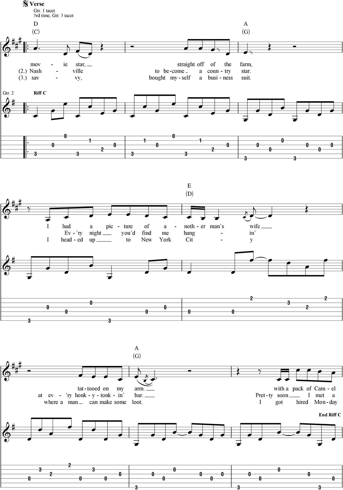 John Prine--Guitar Songbook 15 Songs Transcribed in Standard Notation Tab - photo 14