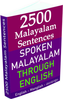 Gokila Agurchand - 2500 Malayalam Sentences - Spoken Malayalam through English