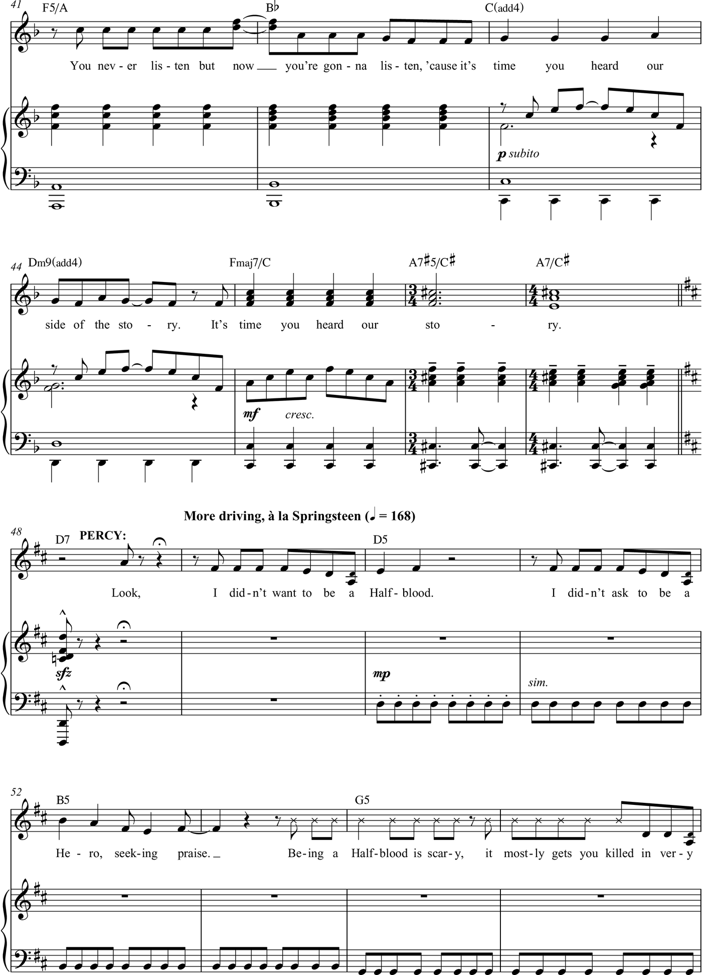 The Lightning Thief Songbook The Percy Jackson Musical--Vocal Selections - photo 9