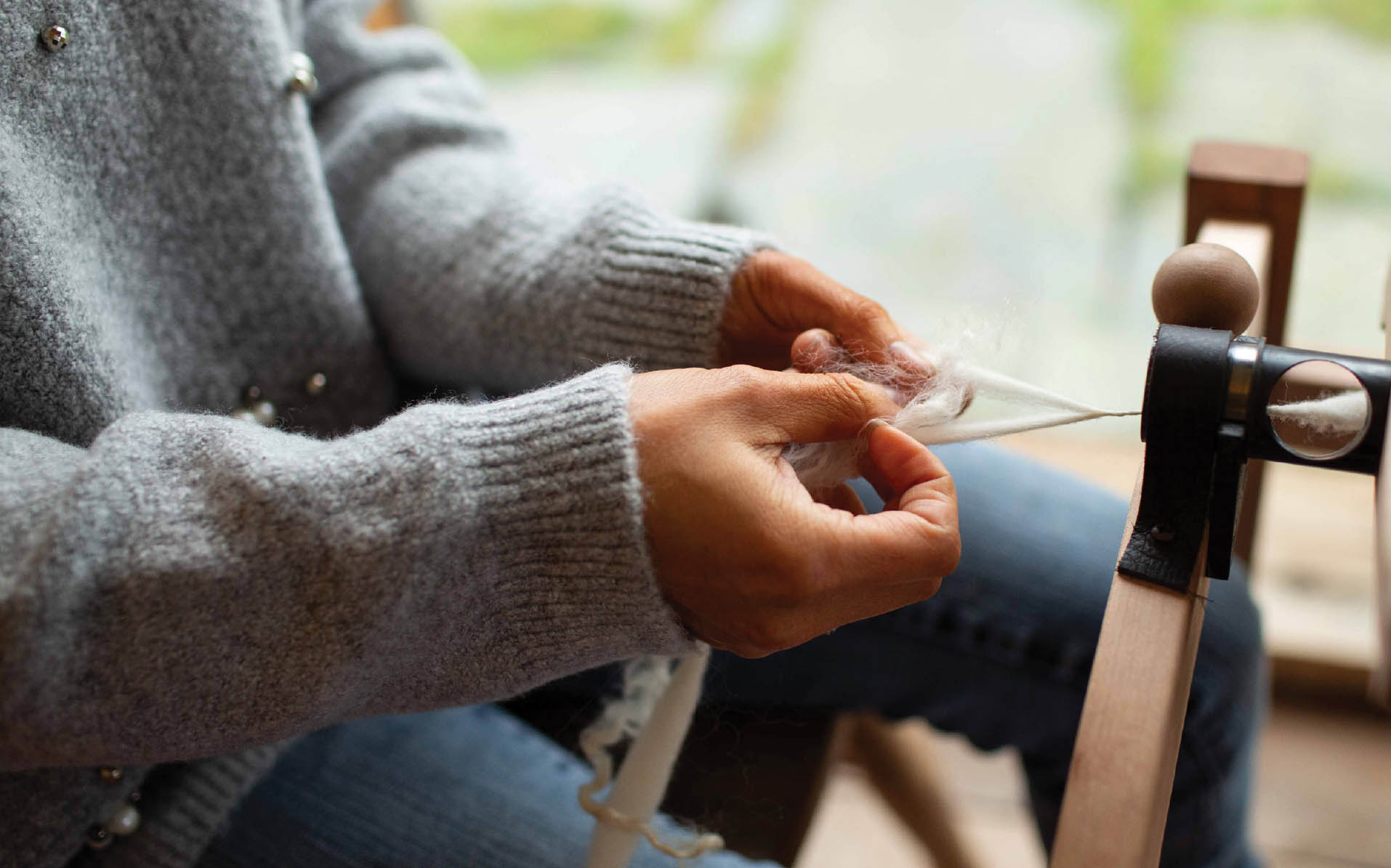 Hand-spinning is an Old World form of twisting fibers together to create yarn - photo 7