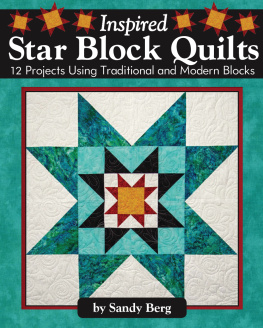 Sandy Berg - Inspired Star Block Quilts: 12 Projects Using Traditional and Modern Blocks