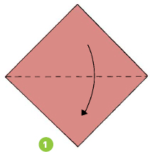 1-2 Fold the paper in half along the horizontal axis Fold in half again and - photo 24