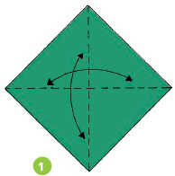 Fold along the lines and unfold 2-4 Fold along the lines to mak - photo 32