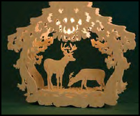 Woodland Shadowbox Wolves Moose Display Shelf - photo 16