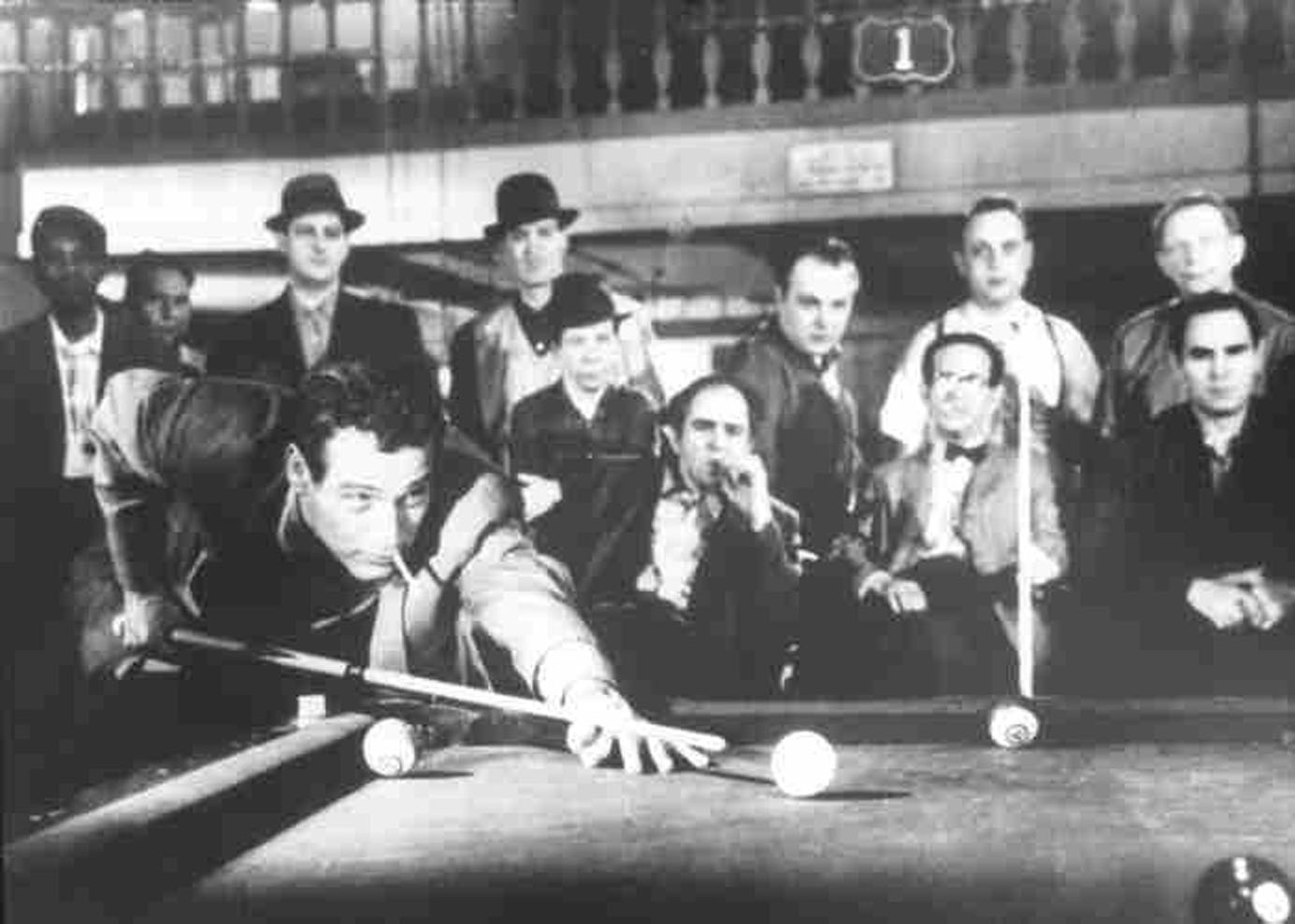 Paul Newman in the movie The Hustler Snooker developed as a billiards game in - photo 6