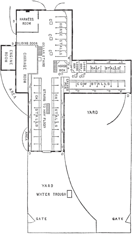 PLAN OF FEEDING FLOOR PLAN OF BASEMENT VENTILATION AND LIGHTFour - photo 4